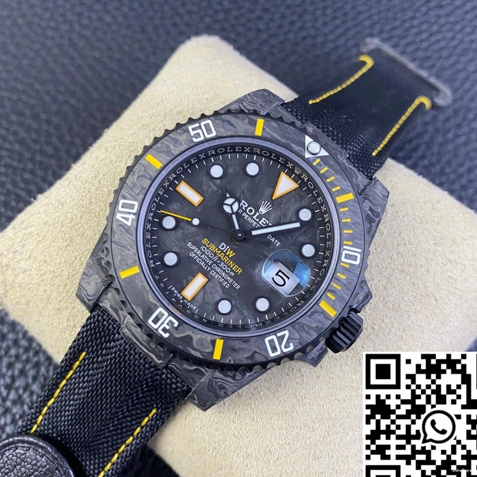 DIW Black Bezel Submariner Factory Fiber Rolex VS Carbon 1010